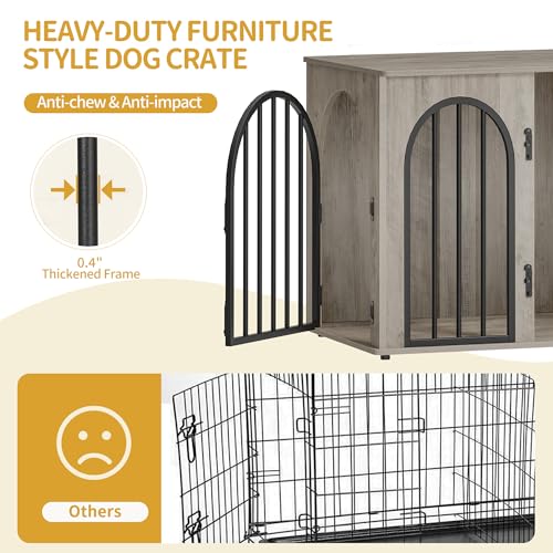 26.8'' Dog Crate Furniture, Dog Kennel Indoor for Small Dogs, view 7