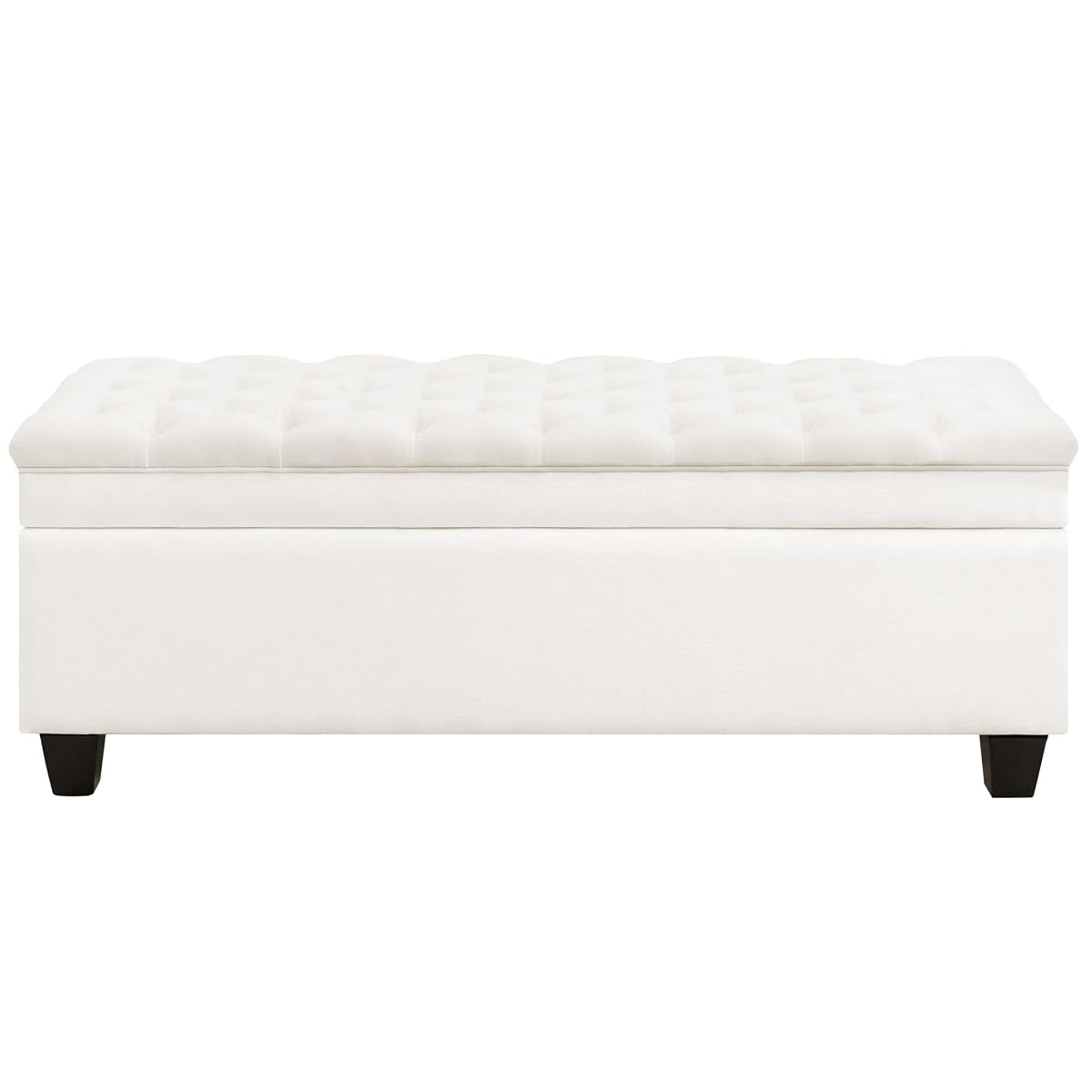 51" Fabric Storage Ottoman Bench