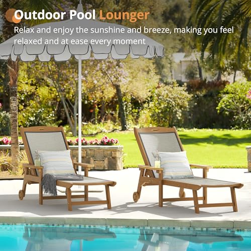 Chaise Lounge Chair, HDPS & HDPE Wicker Material, view 3