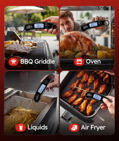 Instant Read Meat Thermometer Digital, 1-2 Sec, Cooking, Food, BBQ, view 7