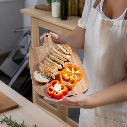 Kitchen Utensils Wooden Cutting Board and Durable Cutting Board with Handles, view 7