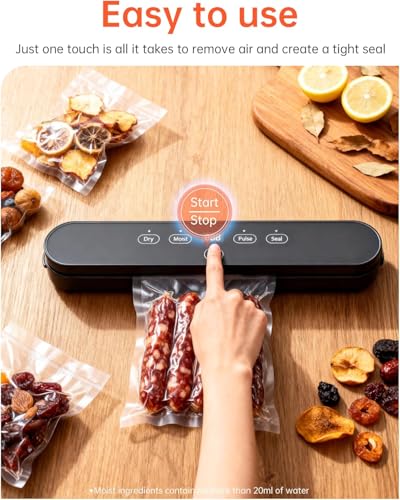 Vacuum Sealer for Food, 4-in-1 Food Sealer Machine Digital Timer, view 3