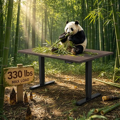 FLEXISPOT E6 MAX Bamboo 55x28 Inch Dual Motor 3-Stage Heavy Duty Standing Desk, view 5