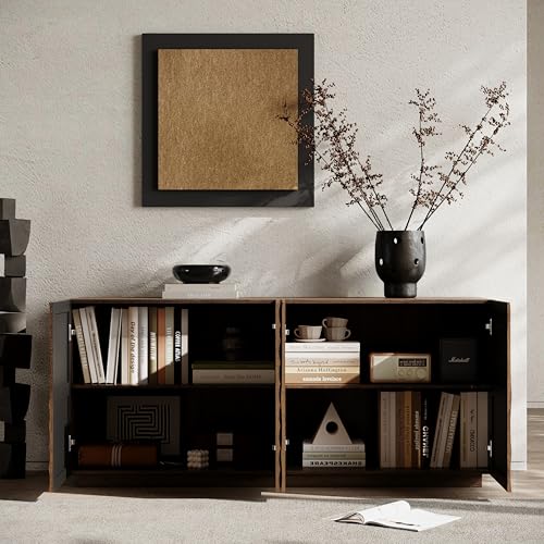 GDFStudio 59" Modern Buffet Cabinet with 3D Water Ripple Doors, view 5