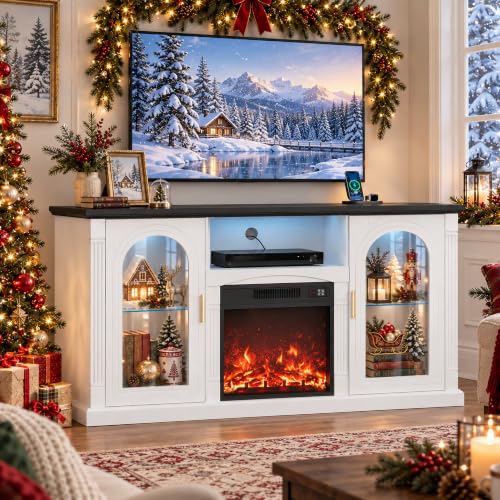 58'' W Fireplace TV Stand, Entertainment Center for TV up to 65'', view 8