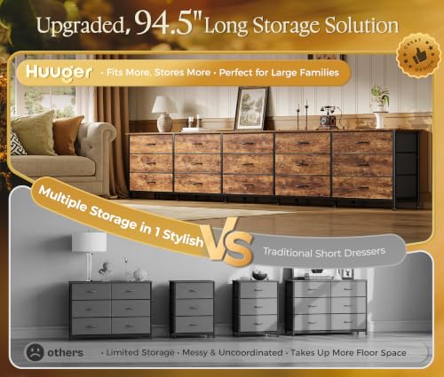 94.5 Inch Extra Long Dresser for Bedroom, Large Dresser for Closet, view 6