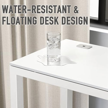 48-Inch Commercial-Grade Office Computer Desk, White