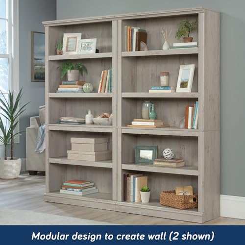 5 Tier Book Shelf Wooden Bookcase Multipurpose Bookshelf for Home Office, view 5