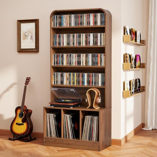 71” Tall Record Player Stand with Vinyl Storage, Turntable Stand Table, view 4