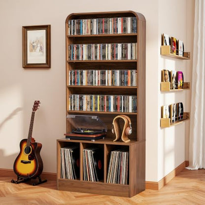 71” Tall Record Player Stand with Vinyl Storage, Turntable Stand Table, view 4