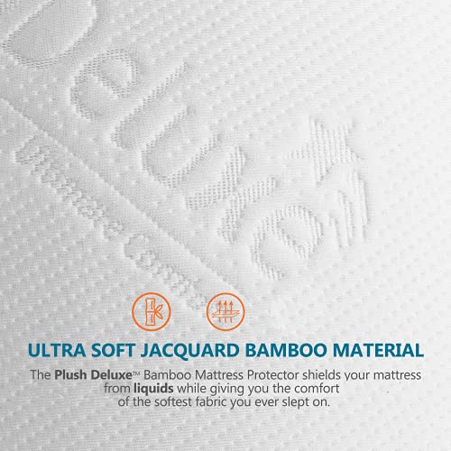 Bamboo Waterproof Mattress Protector, King Size, Ultra Soft, view 3