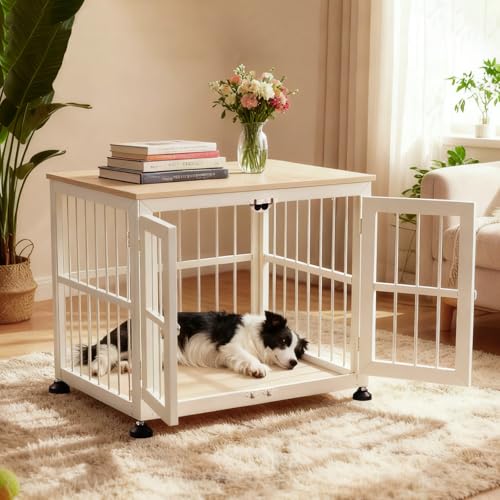 32 Inch Heavy Duty Dog Crate Furniture for Medium and Small Dogs, view 6