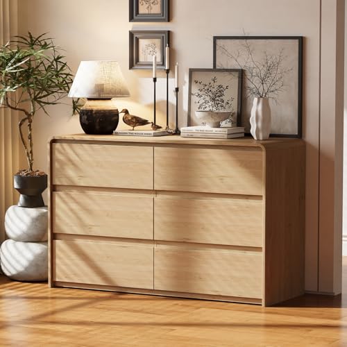 6 Drawer Dresser for Bedroom, view 4