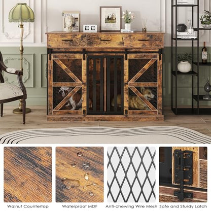 Dog Crate Furniture for Large Dog or 2 Small Dogs, view 4