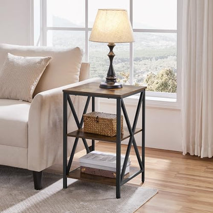 Yaheetech Industrial End Tables Set of 2, view 5