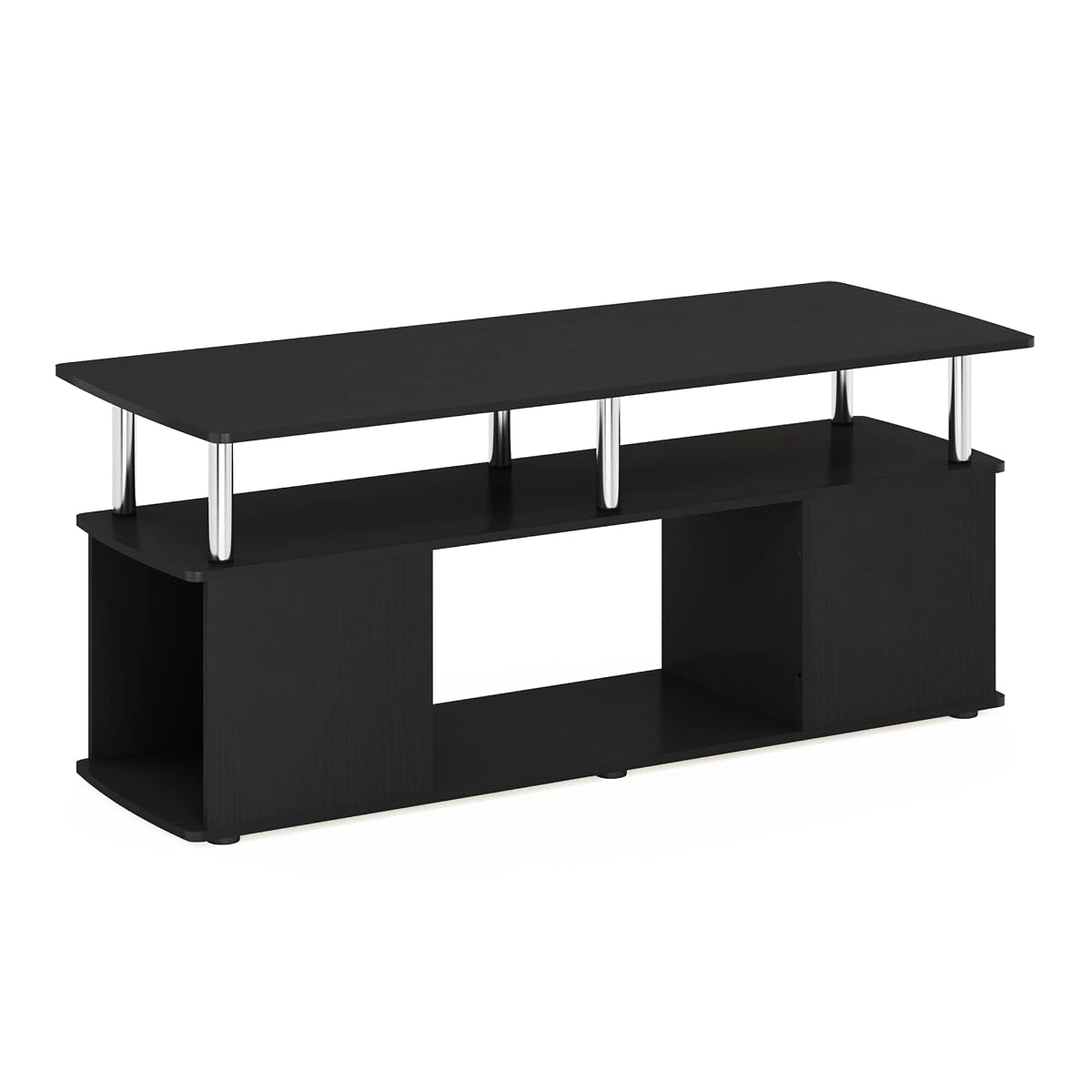 Jaya TV Stand, 3-Tier Entertainment Center with Open Shelf