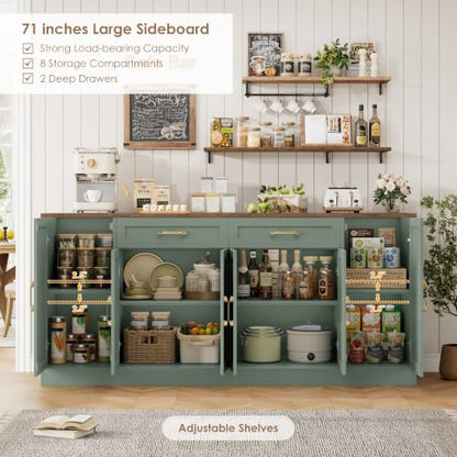 71” Large Buffet Cabinet with Storage, Sideboard Cabinet, view 5
