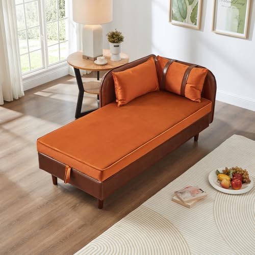 65'' Chaise Lounge with Storage Space, Oversized Indoor Recliner, view 7