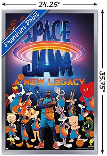 Space Jam: A New Legacy - Team Wall Poster, 22.375" x 34", Silver Framed Version