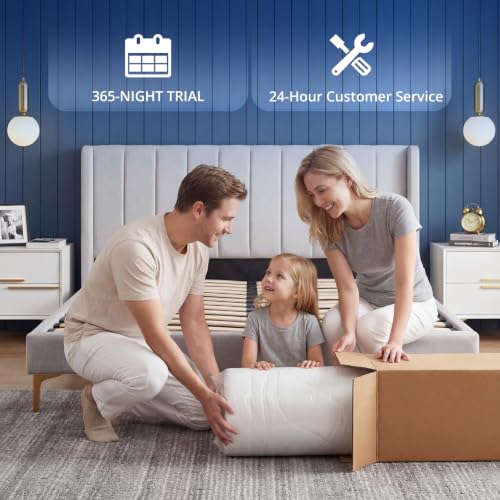 14 Inch King Size Mattress, Comfort Hybrid Mattress for All Sleepers, view 7
