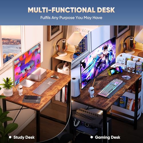 32 Inch Small Computer Desk, Gaming Desks for Home Office Bedroom, view 5