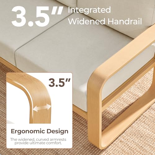 CHITA Aluminum Outdoor Chairs Set of 2, Modern Patio Furniture Chairs Set | 100% Aluminum Frame, Wood-Like Finish Grain, 6.3in Thickened Cushion, OEKO-TEX Olefin Washable Covers, Anti-slip Straps