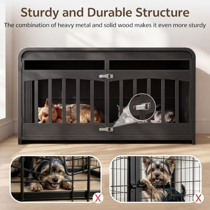 Dog Crate Furniture, 39'' Dog Kennel Indoor for Small/Medium Dogs, view 5