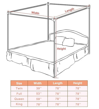 Canopy Bed Frame Full Size, Stainless Steel Canopy Bed Frame Full Size, view 3