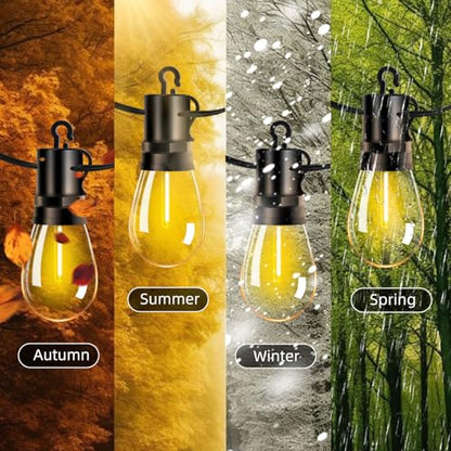 Outdoor Patio String Lights: S14 Shatterproof Bulb Outside Waterproof Light, view 6