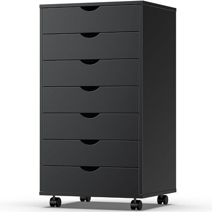 7 Drawer Wooden Dresser, Storage Cabinets, Room Organization