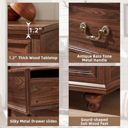 Farmhouse 4 Drawer Dresser for Bedroom, view 6