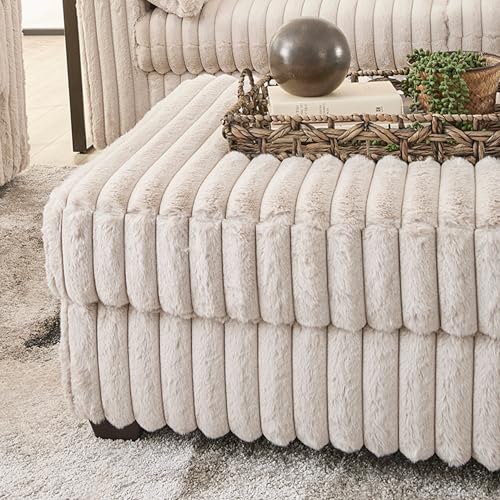 Belvoir Accent Cocktail Ottoman, Beige Champagne
