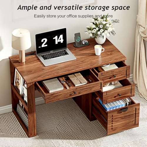 47" Home Office Desks, Executive Desk, view 4