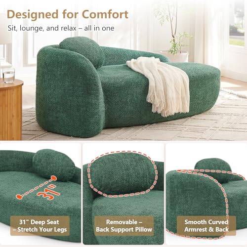 Upholstered Chaise Lounge Indoor for Living Room Bedroom, view 7