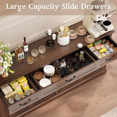 65" Large Sideboard Buffet Cabinet with Storage, view 4