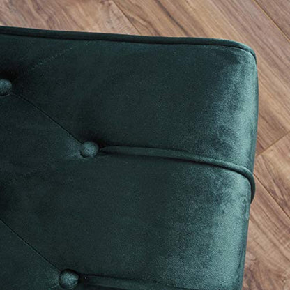 Christopher Knight Home Rafaela Modern Glam Tufted Velvet Chaise Lounge, view 8