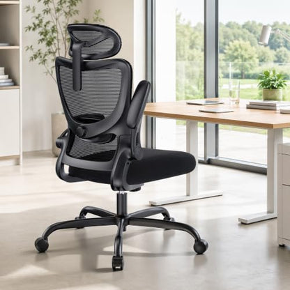 Ergonomic Office Chair with 3D Armrests and Lumbar Support, view 2