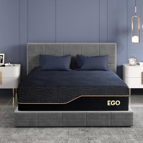 EGOHOME Queen 14 inch Memory Foam Mattress for Back Pain Relief Medium Firm, view 2