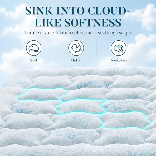 Queen Mattress Topper, Cooling Gel Memory Foam Topper for Hot Sleepers, view 6