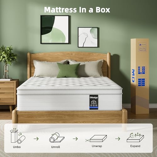 Twin Mattress 10 Inch, Hybrid Spring Mattress, Medium Firm, view 6