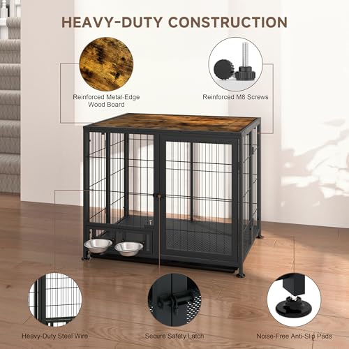 Heavy Duty Dog Crate for Medium Dogs, view 5