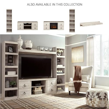 Signature Design by Ashley Willowton 4-Piece TV Entertainment Center, White, view 7