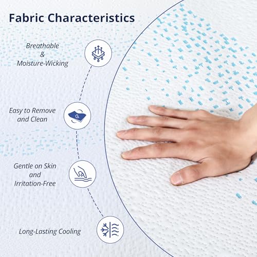 EGOHOME 10 Inch Full Gel Memory Foam Mattress with Charcoal Medium Firm, view 5