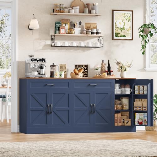 71” Large Sideboard Buffet Cabinet with Storage, view 8