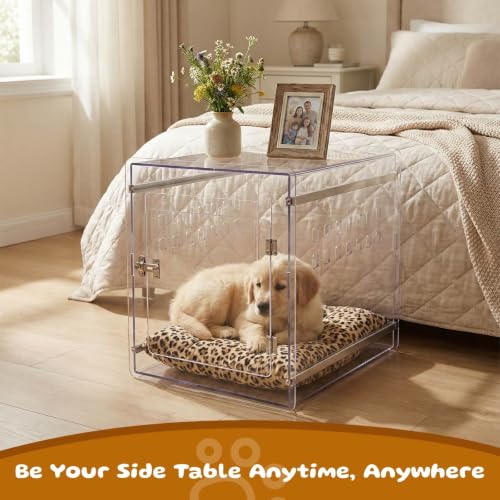 Dog Crate Furniture, Clear Indoor Dog Kennel for Small to Medium Dog, view 7