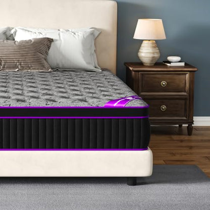 Full Size Mattress 14 Inch, Hybrid Gel Memory Foam & Pocket Springs, view 6