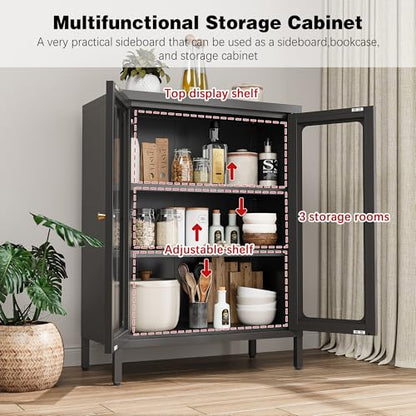Small Display Cabinet with Glass Doors, view 6