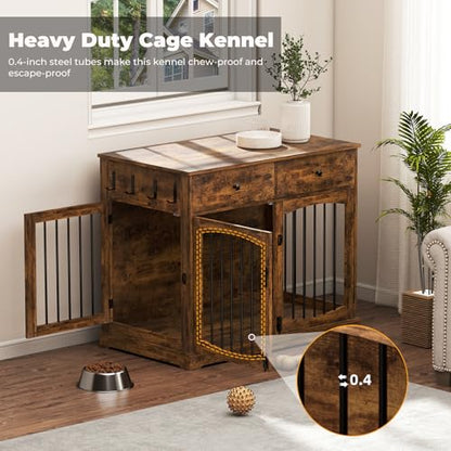 Dog Crate Furniture, Wooden Dog Kennel Furniture, view 4