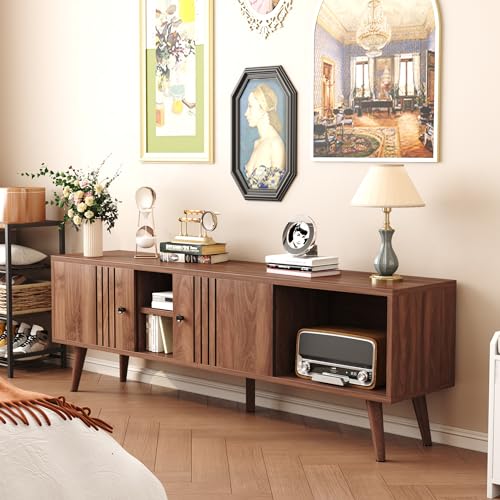 TV Stand for 65/60/55 Inches, Mid-Century Modern TV Stand with Storage, view 4