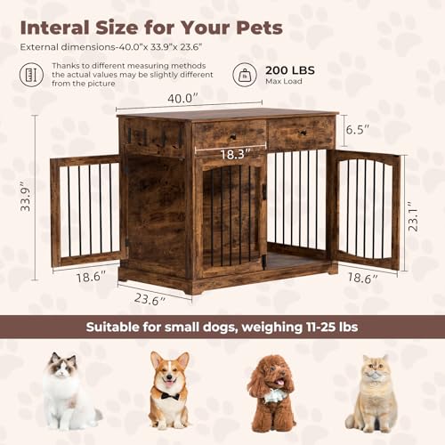 Dog Crate Furniture, Wooden Dog Kennel Furniture, view 8